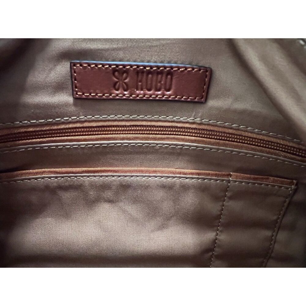 Hobo Sheila Medium Satchel in Navy Suede - Picture 6 of 7